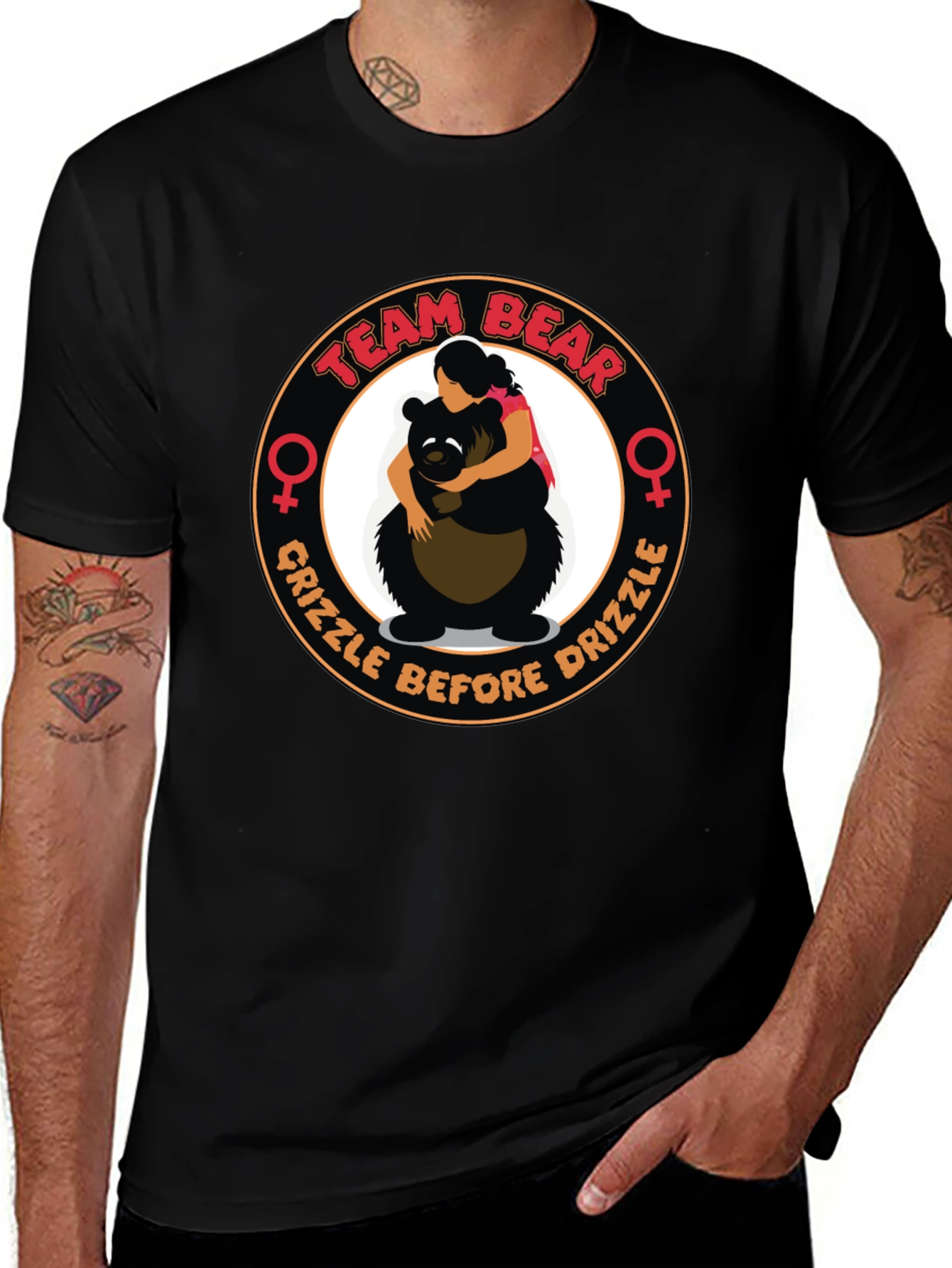 Team Bear T-Shirt - Grizzle Before Drizzle