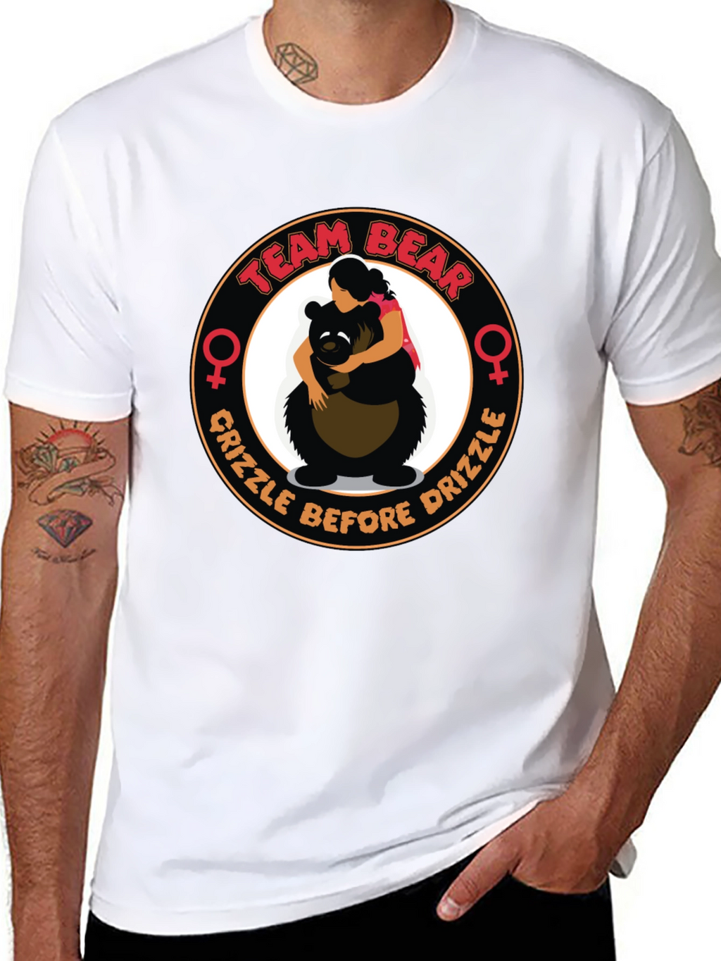 Team Bear T-Shirt - Grizzle Before Drizzle