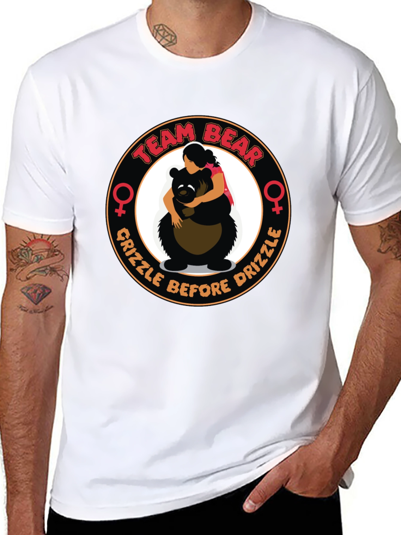 Team Bear T-Shirt - Grizzle Before Drizzle