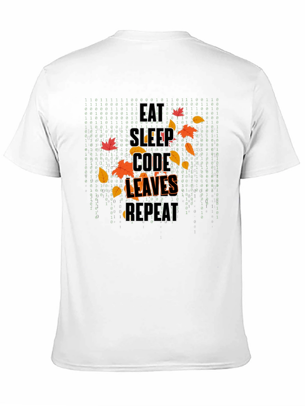 Eat Sleep Code Leaves Repeat Graphic T-Shirt