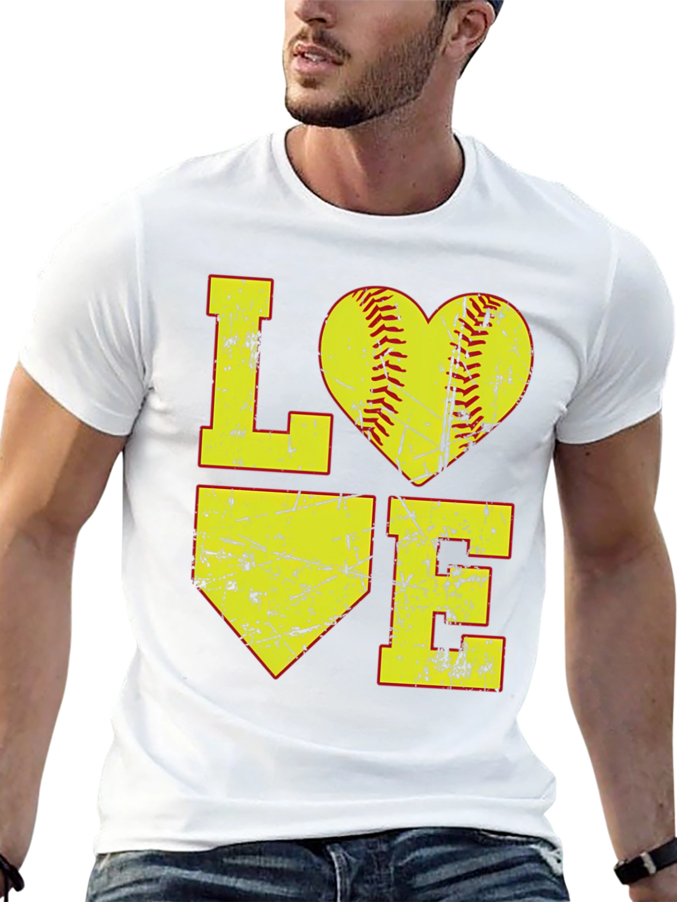 Softball LOVE Graphic T-Shirt