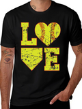 Softball LOVE Graphic T-Shirt