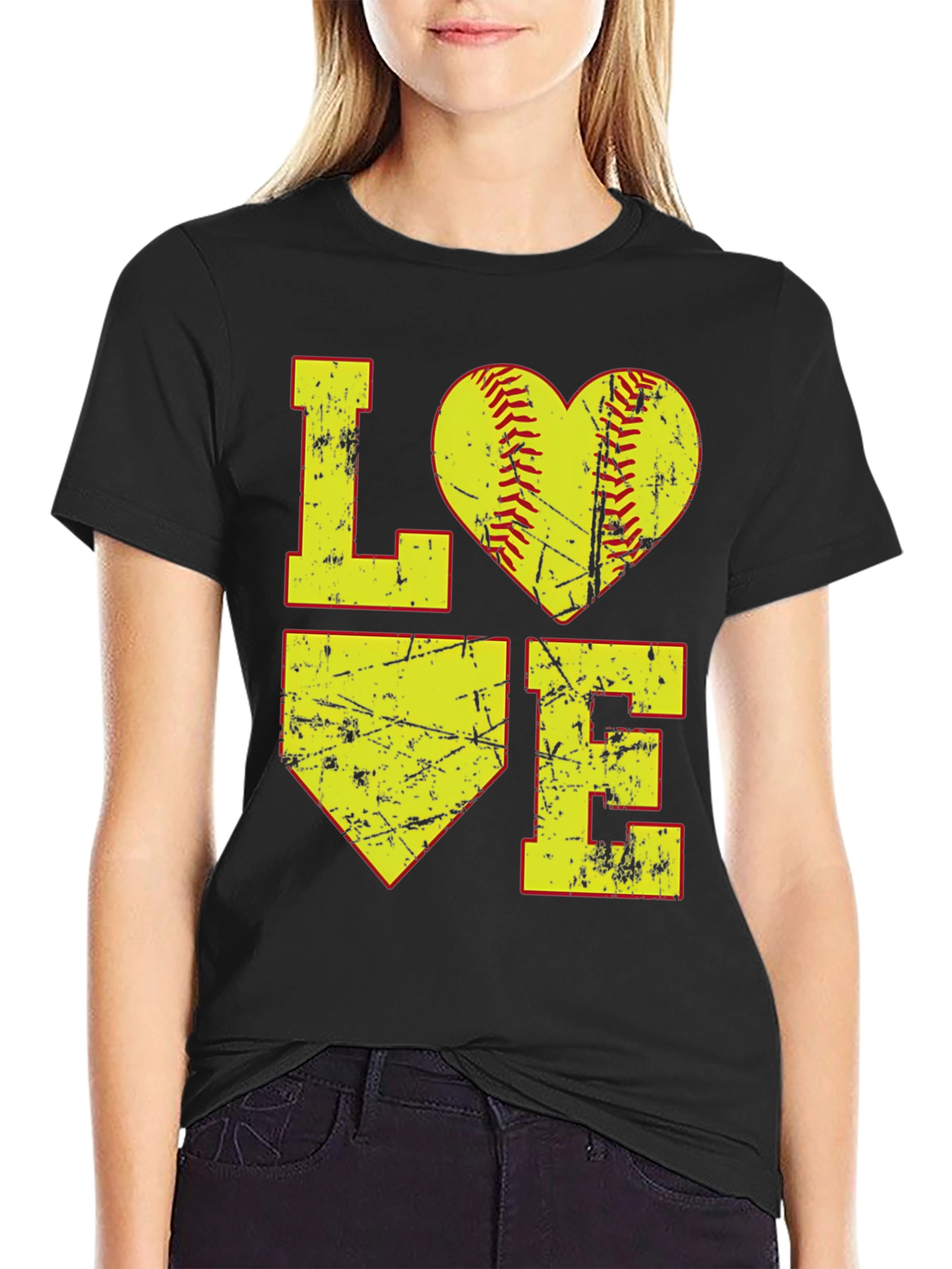 Softball LOVE Graphic T-Shirt