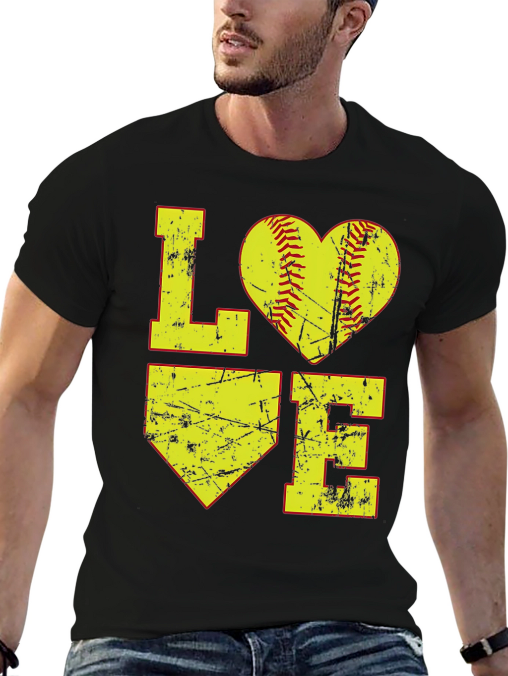 Softball LOVE Graphic T-Shirt