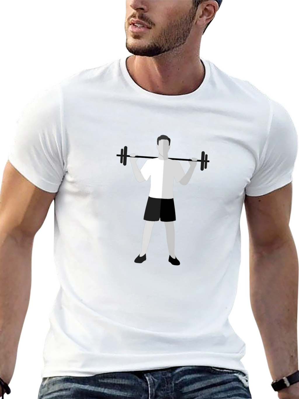 Weightlifting Graphic Tee - Black Casual Shirt