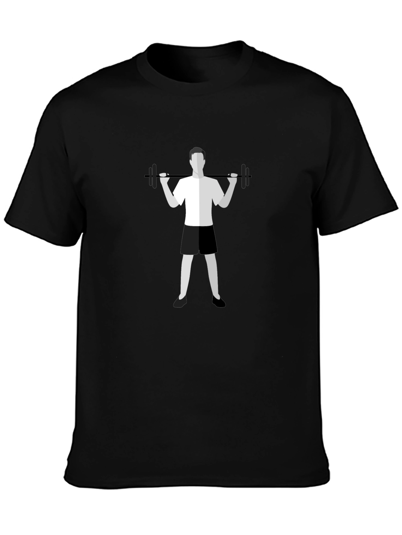 Weightlifting Graphic Tee - Black Casual Shirt