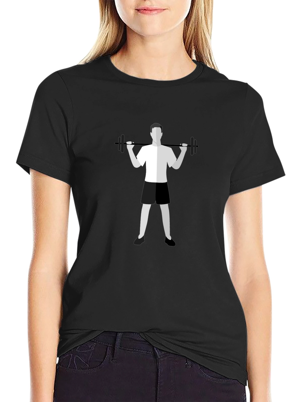 Weightlifting Graphic Tee - Black Casual Shirt