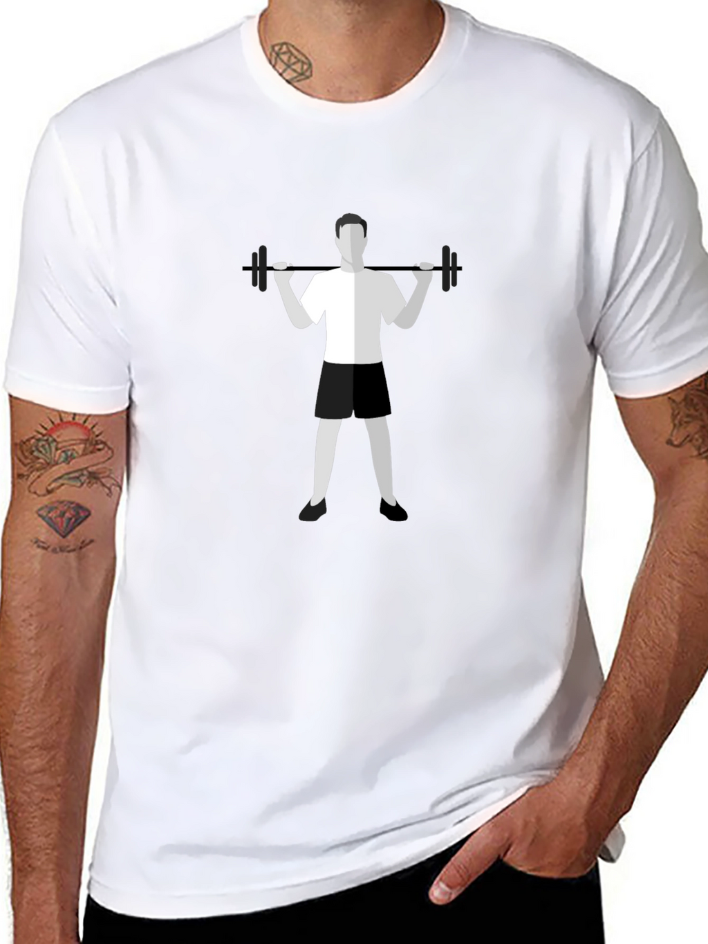 Weightlifting Graphic Tee - Black Casual Shirt