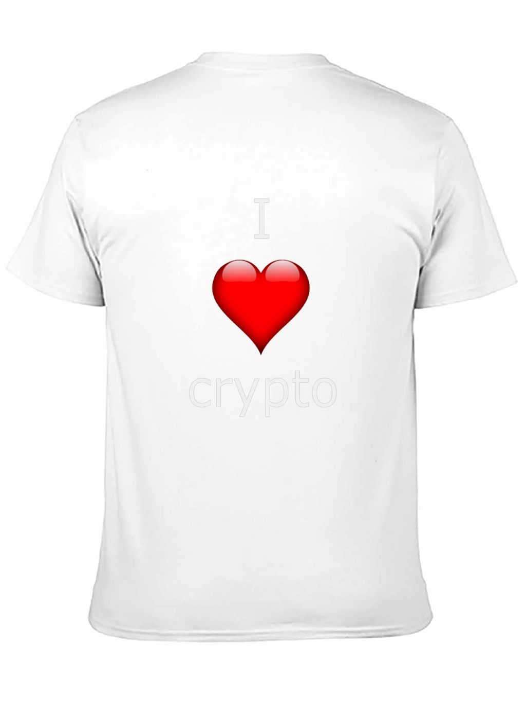 I Love Crypto T-Shirt - Heart Design