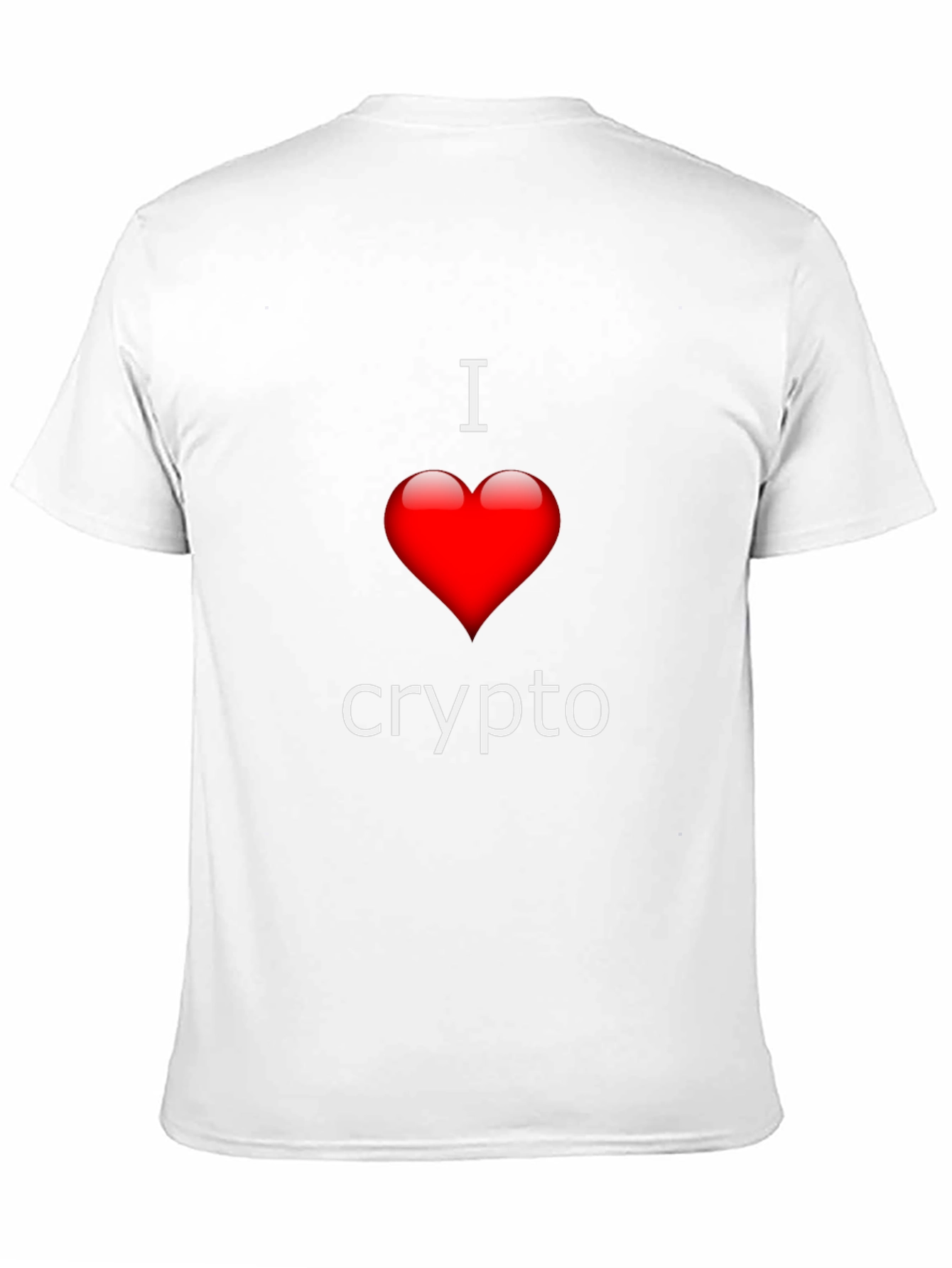 I Love Crypto T-Shirt - Heart Design