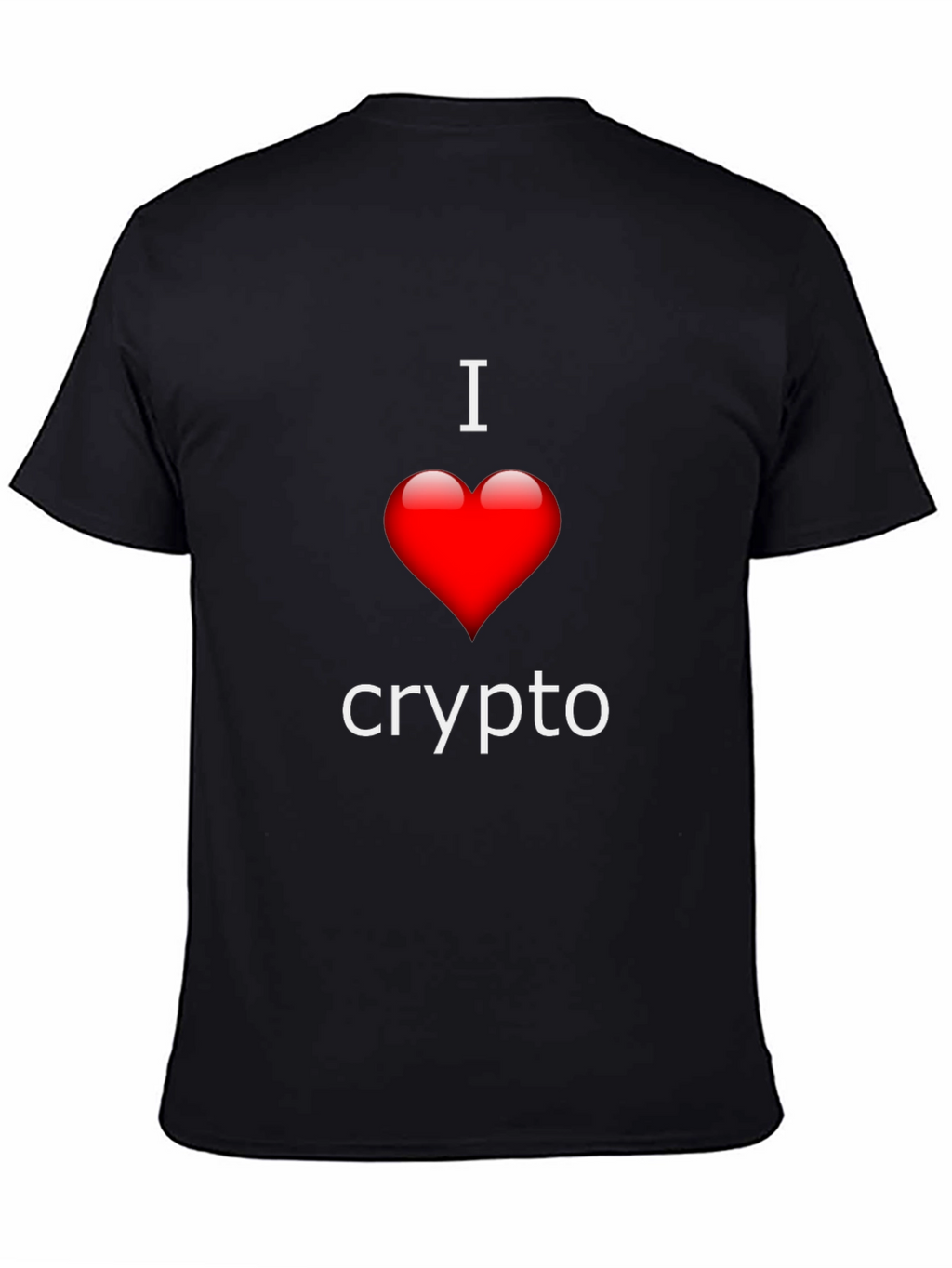 I Love Crypto T-Shirt - Heart Design