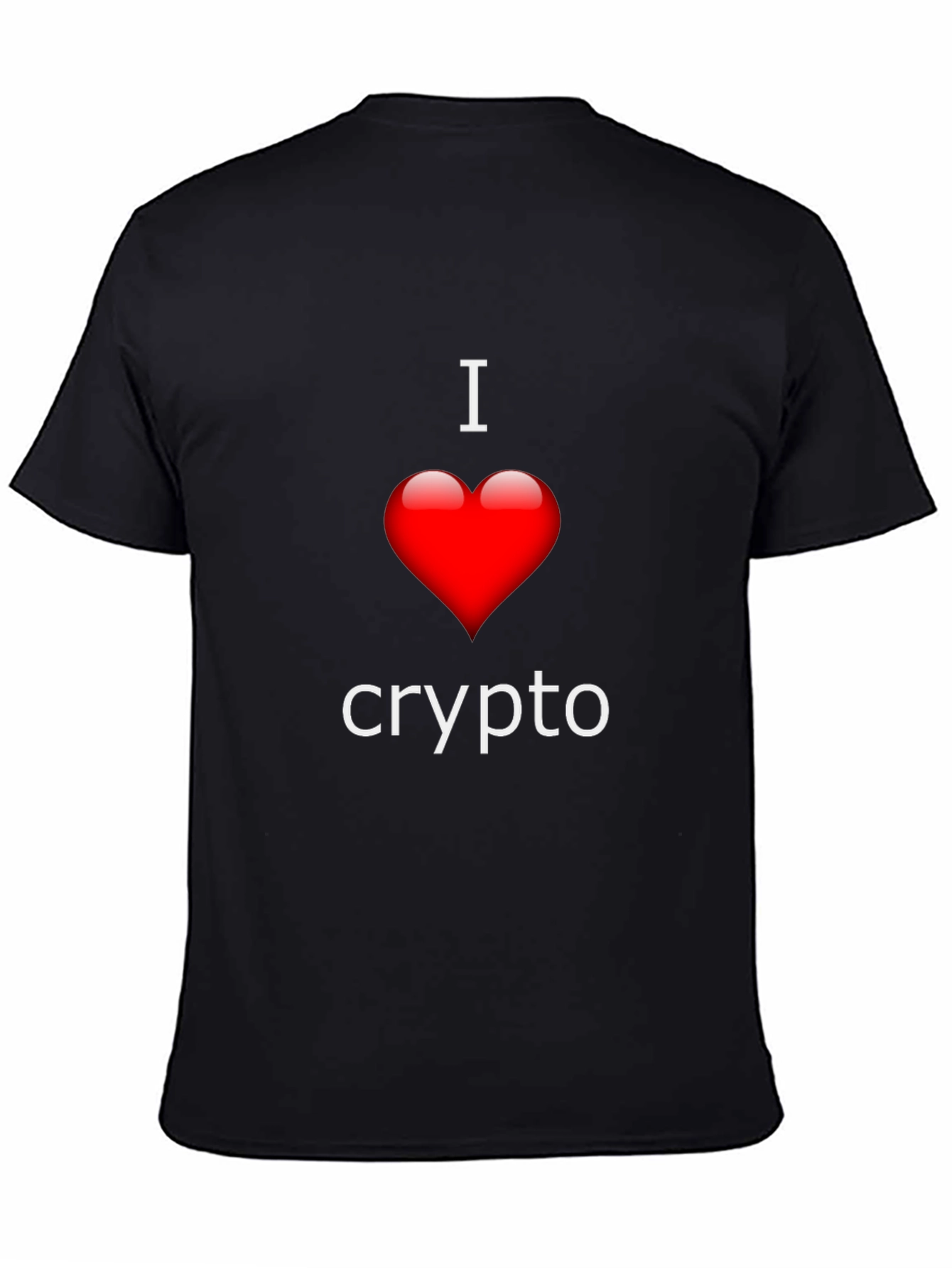 I Love Crypto T-Shirt - Heart Design