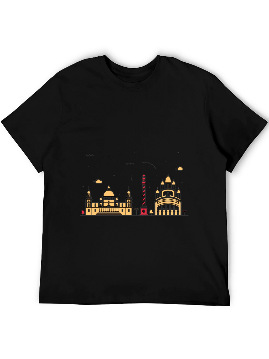 Cityscape Graphic Black T-Shirt