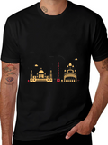 Cityscape Graphic Black T-Shirt