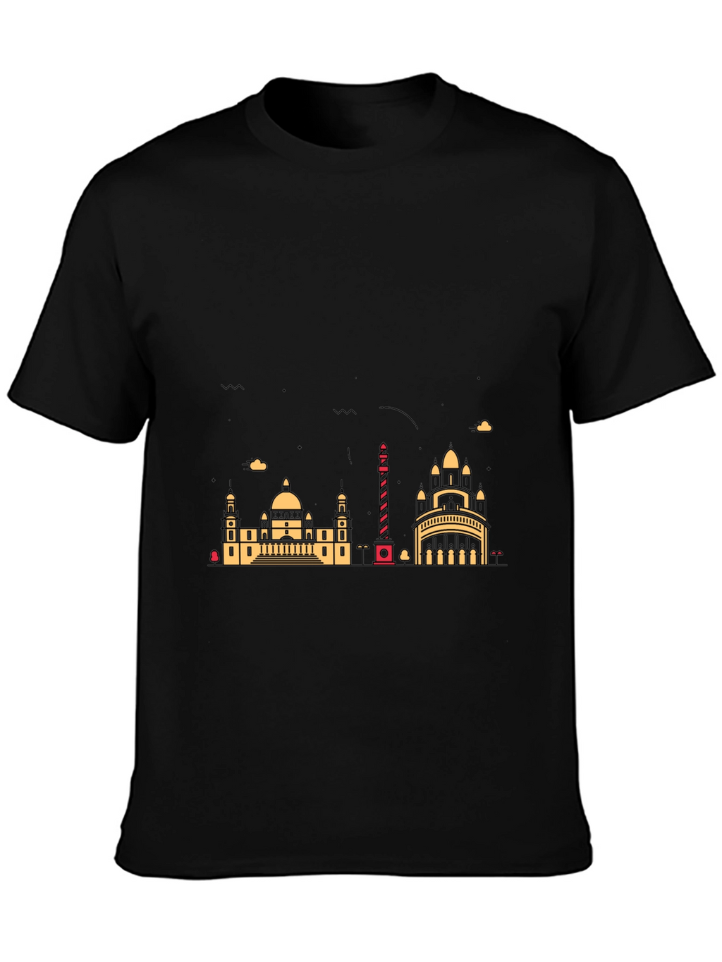 Cityscape Graphic Black T-Shirt