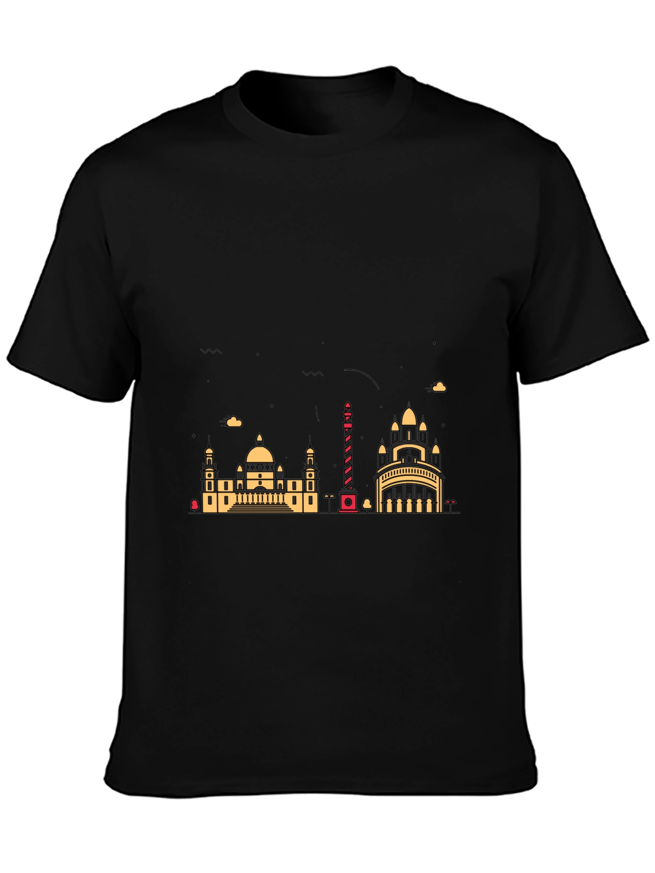 Cityscape Graphic Black T-Shirt