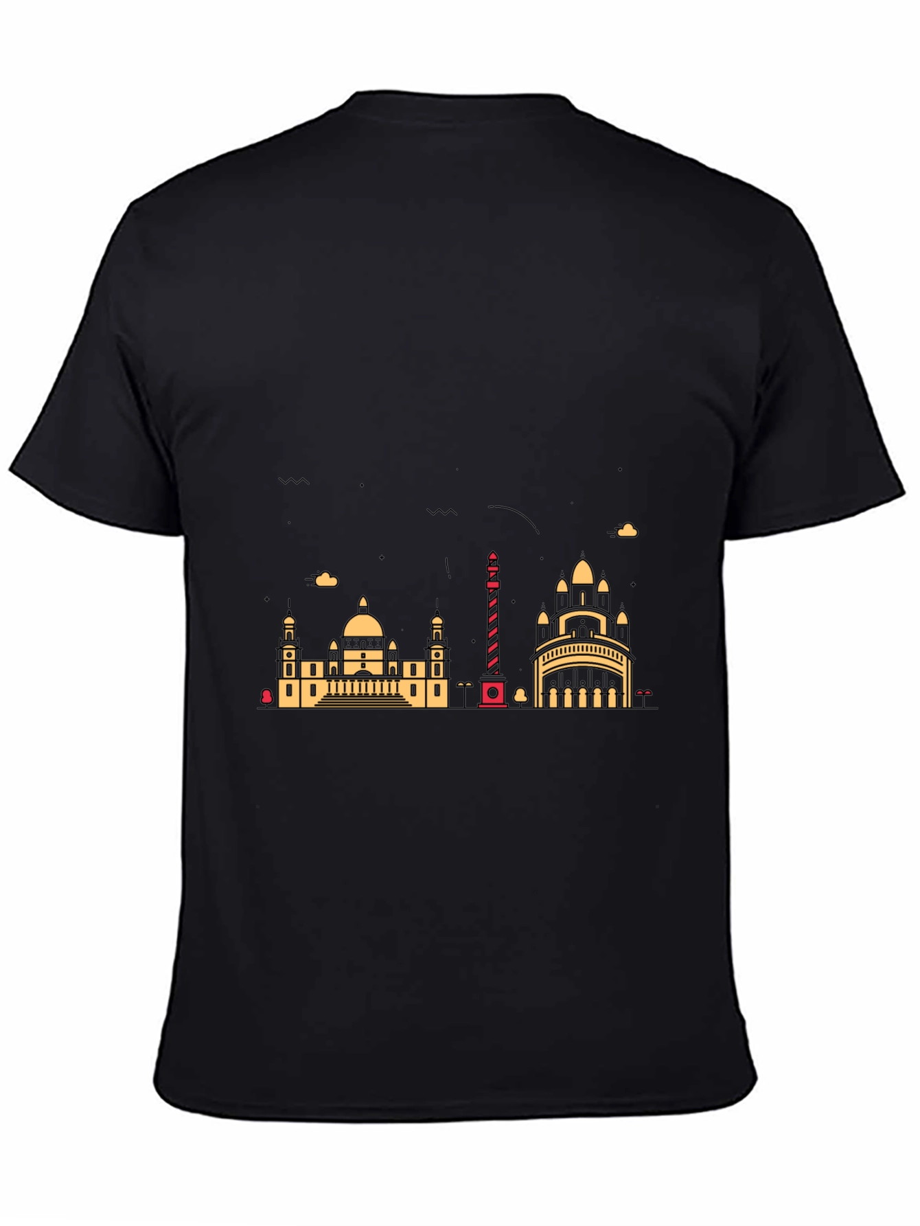 Cityscape Graphic Black T-Shirt