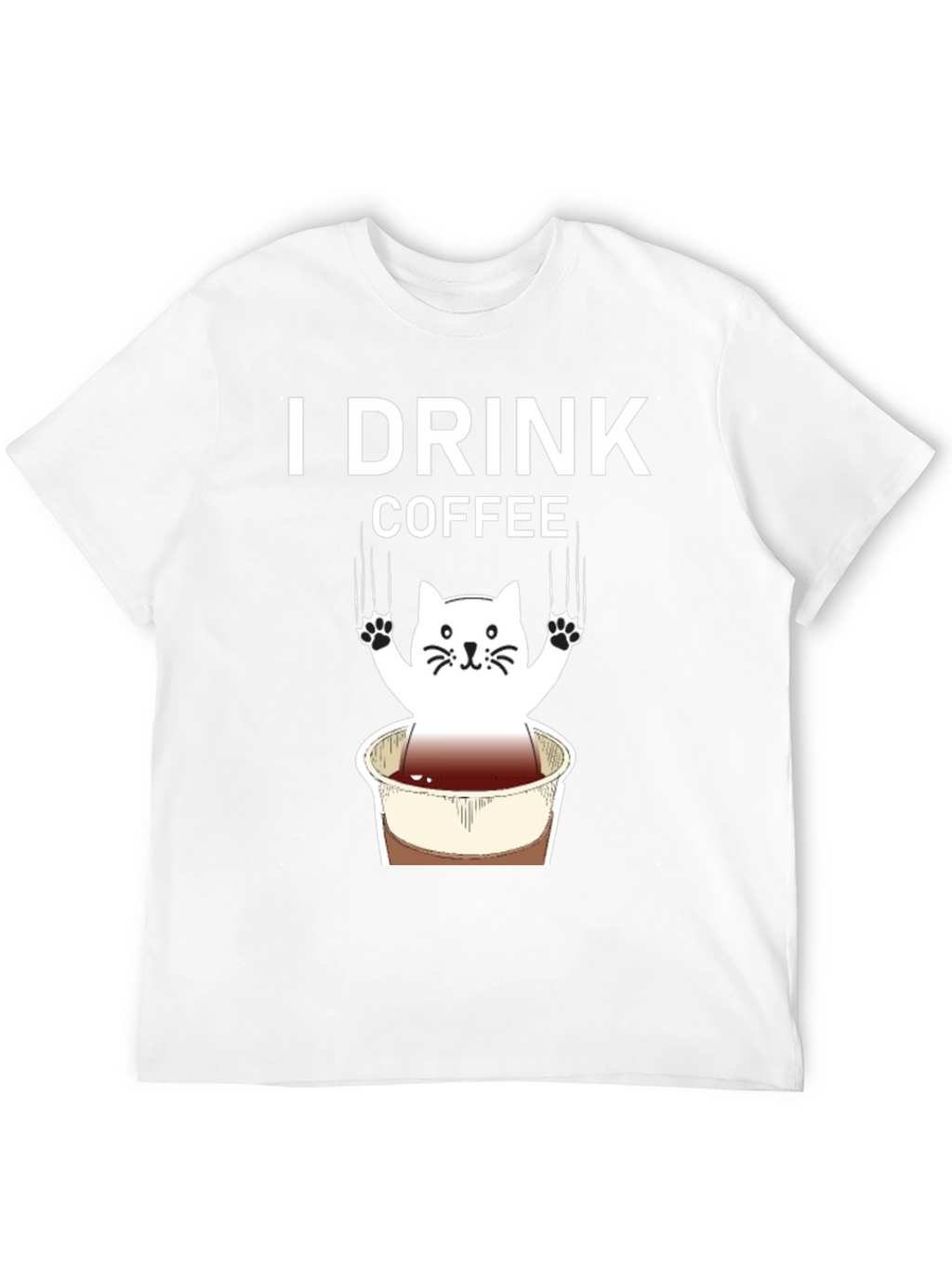 I Drink Coffee Cat Graphic Tee