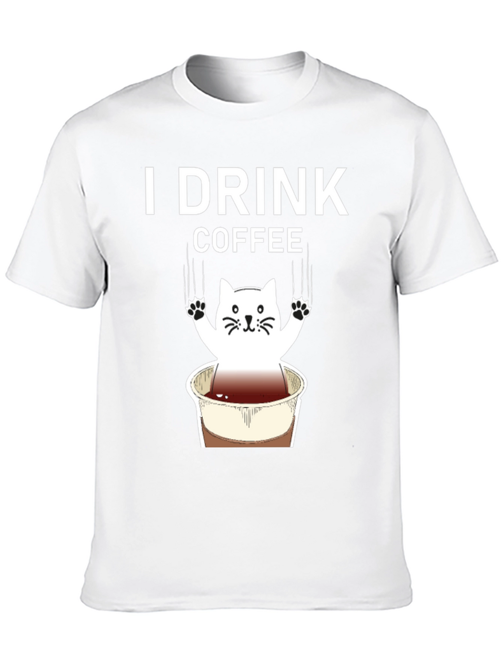 I Drink Coffee Cat Graphic Tee