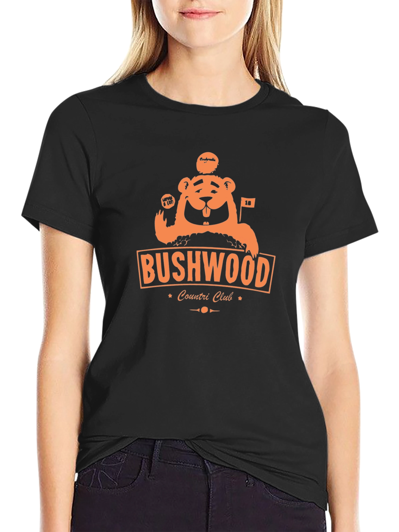 Bushwood Country Club Beaver Black T-Shirt