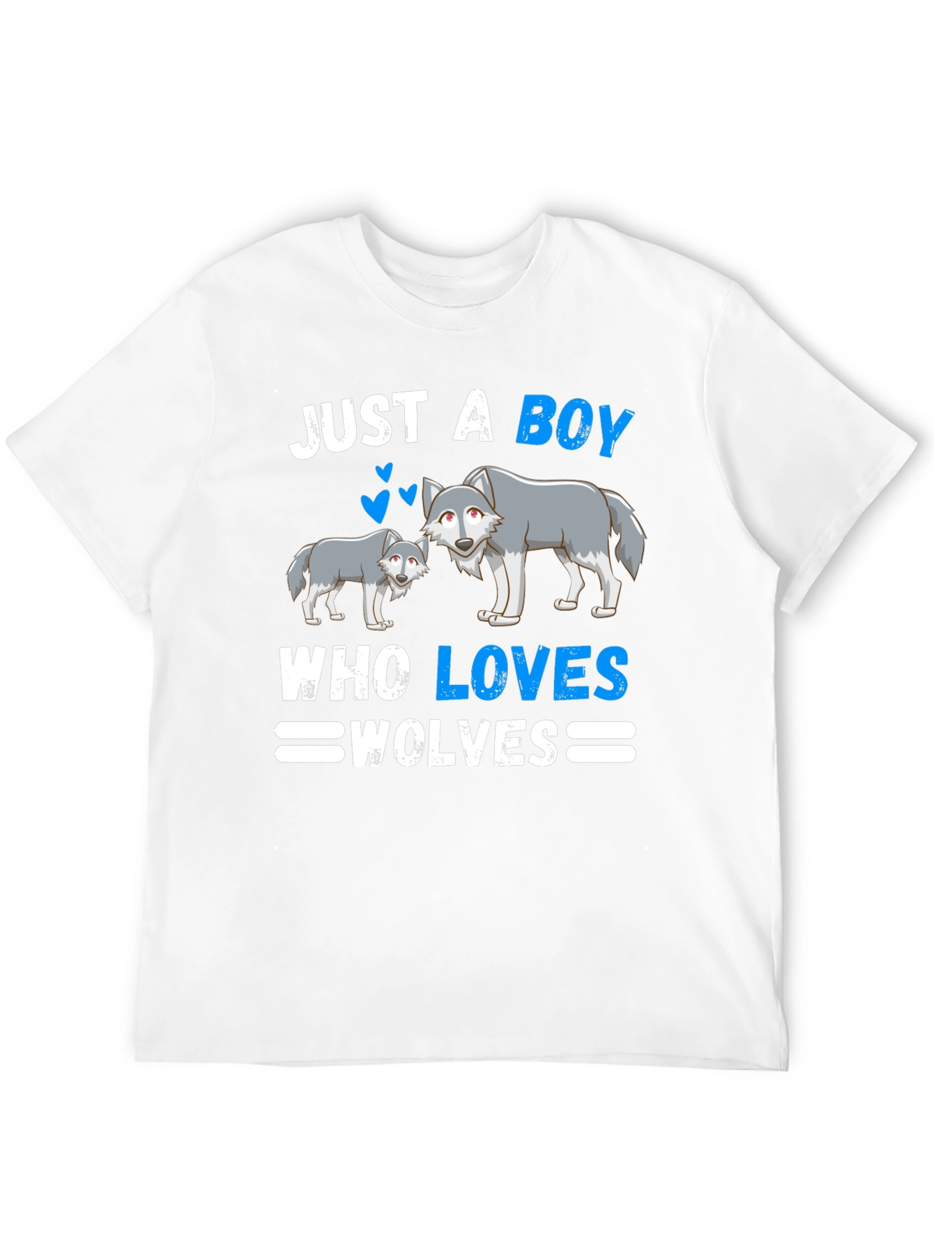 Just A Boy Who Loves Wolves Graphic T-Shirt