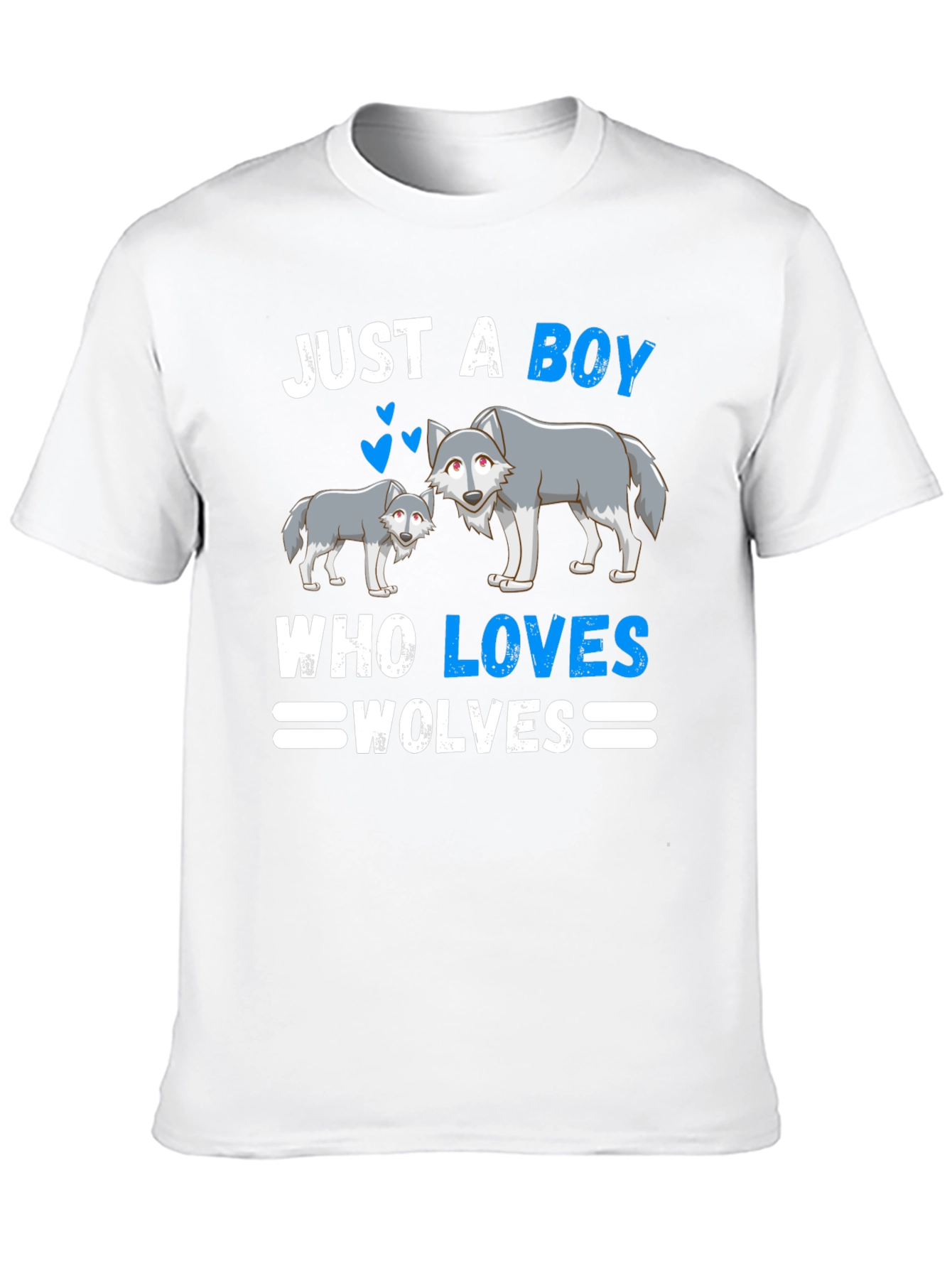Just A Boy Who Loves Wolves Graphic T-Shirt