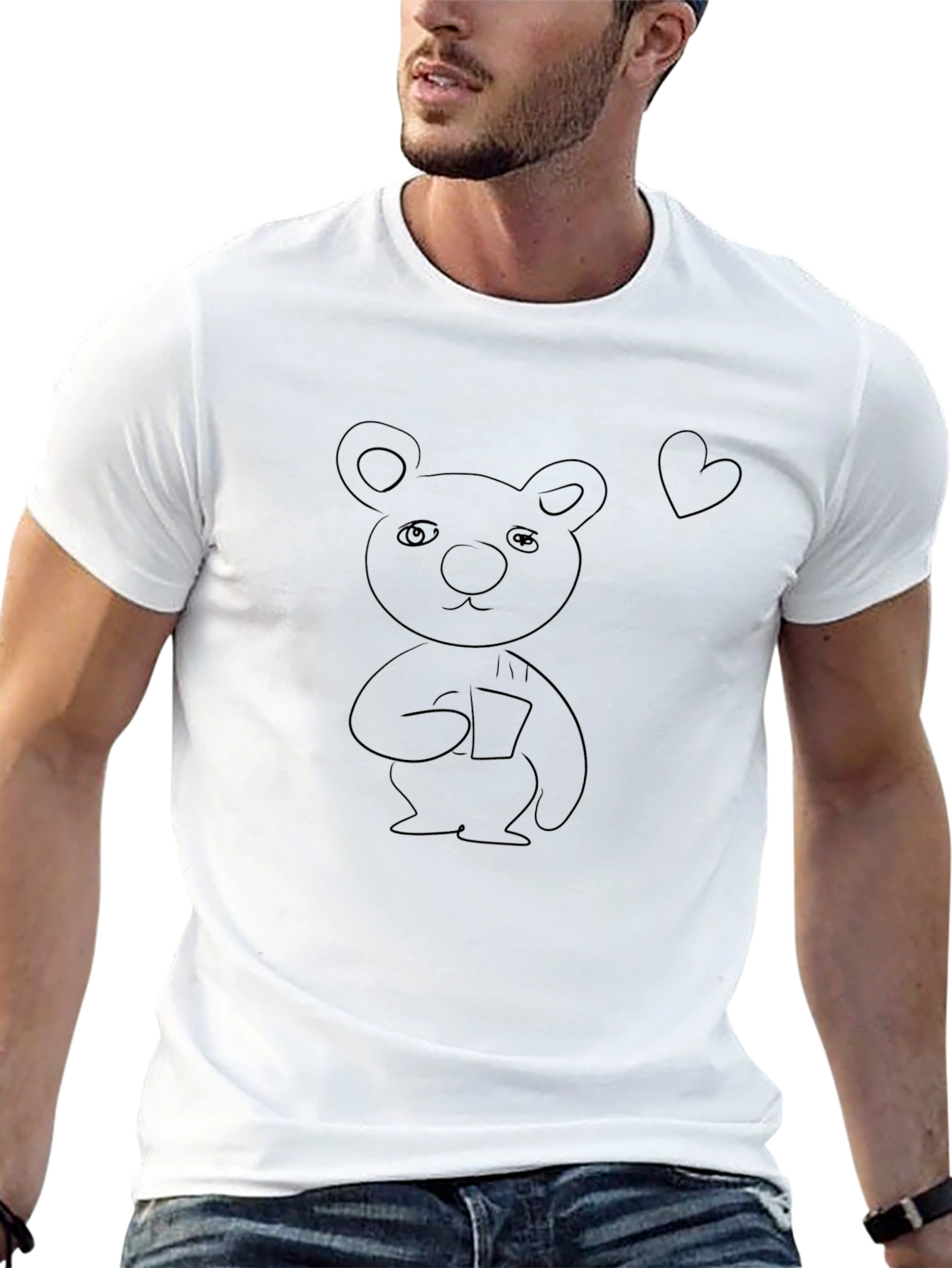 Cute Bear Sketch T-Shirt
