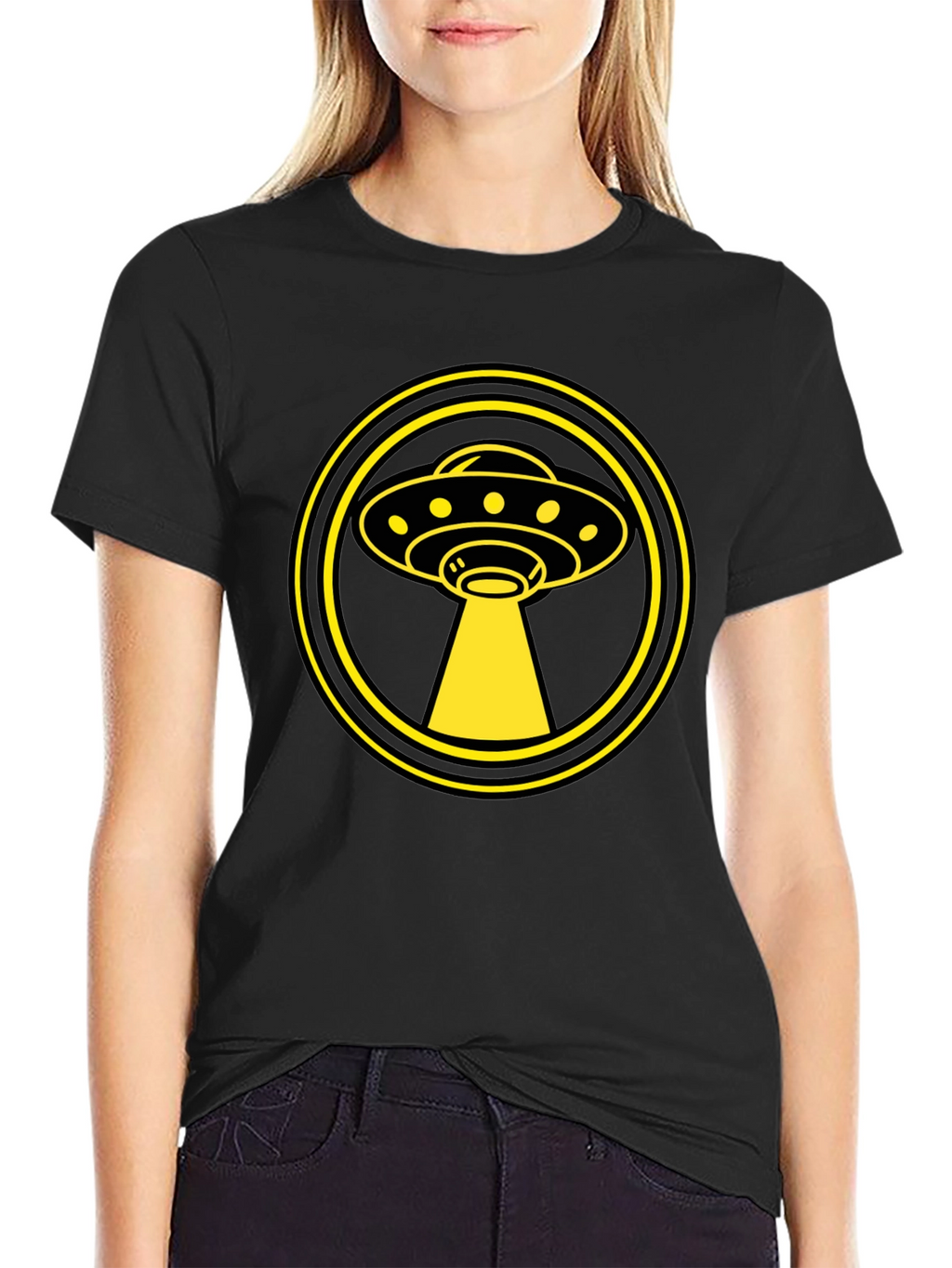 UFO Abduction Graphic Tee - Sci-Fi Alien T-Shirt