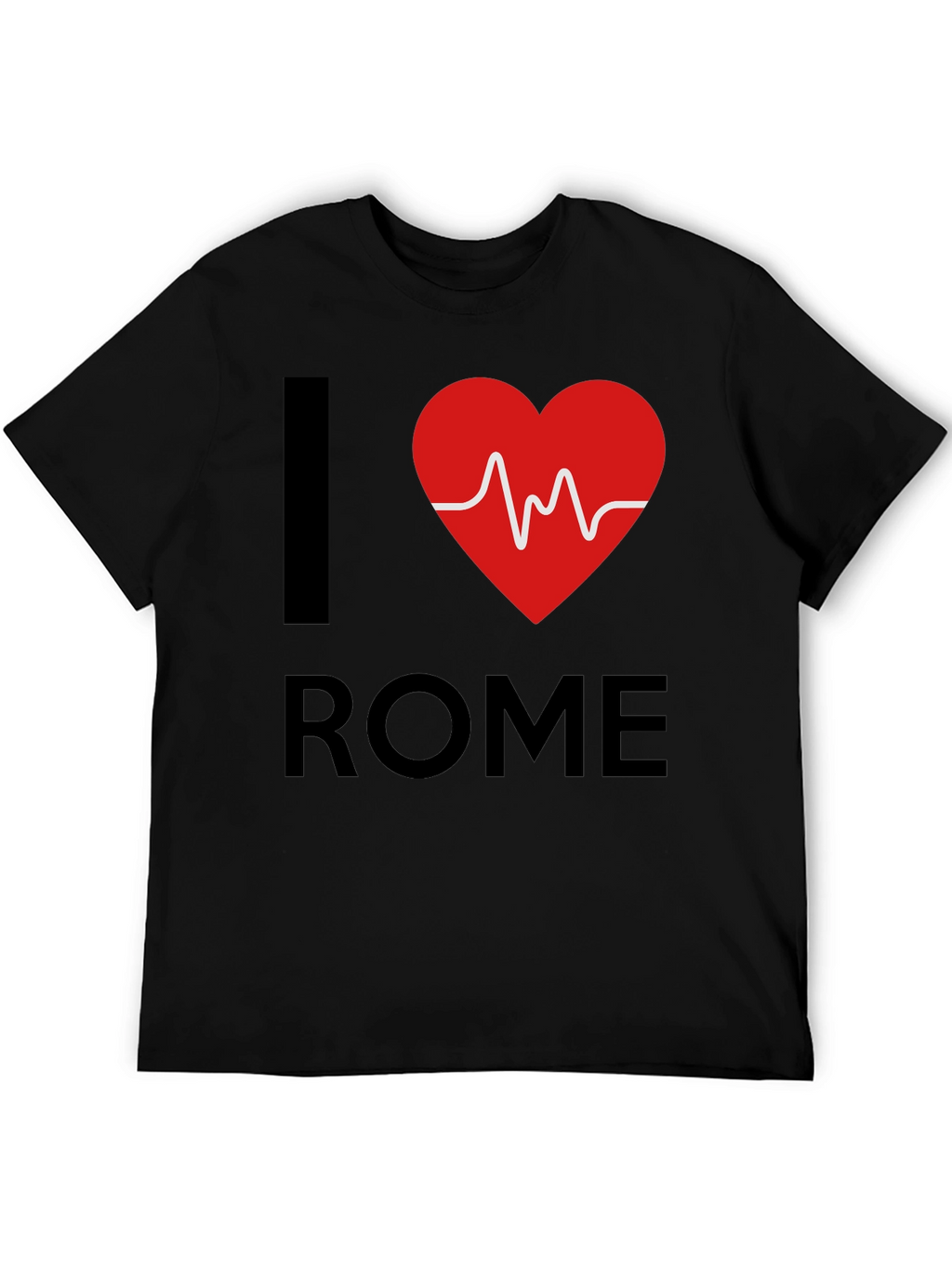 I Heart Rome Graphic Tee - Black