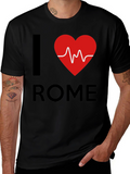 I Heart Rome Graphic Tee - Black