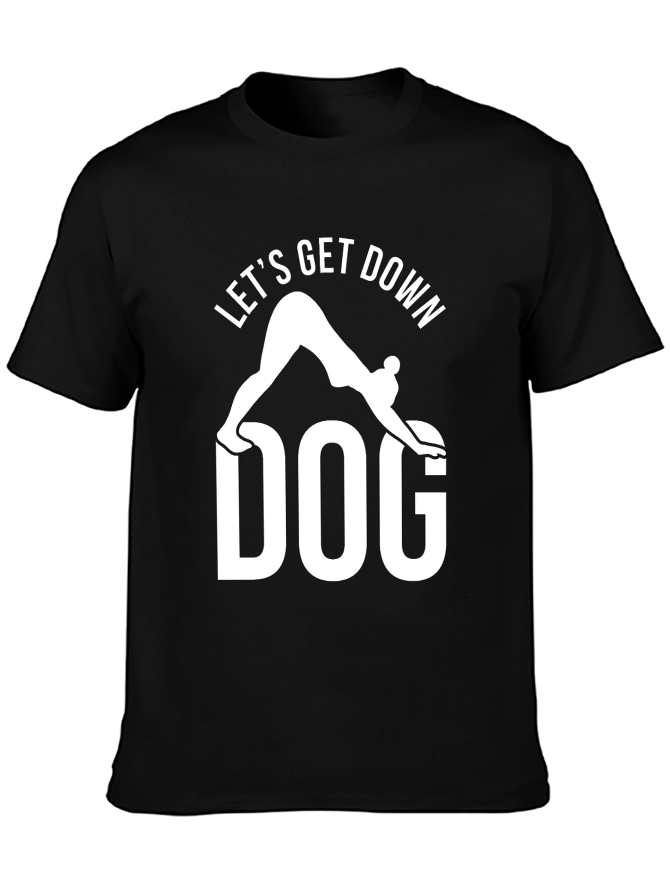 Lets Get Down Dog T-Shirt Yoga Graphic Tee