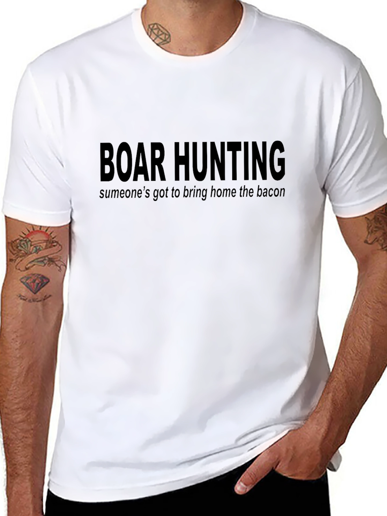 Boar Hunting Bacon T-Shirt - Hunting Apparel