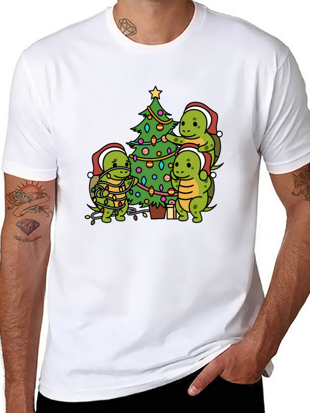 Turtle Christmas Tree T-Shirt