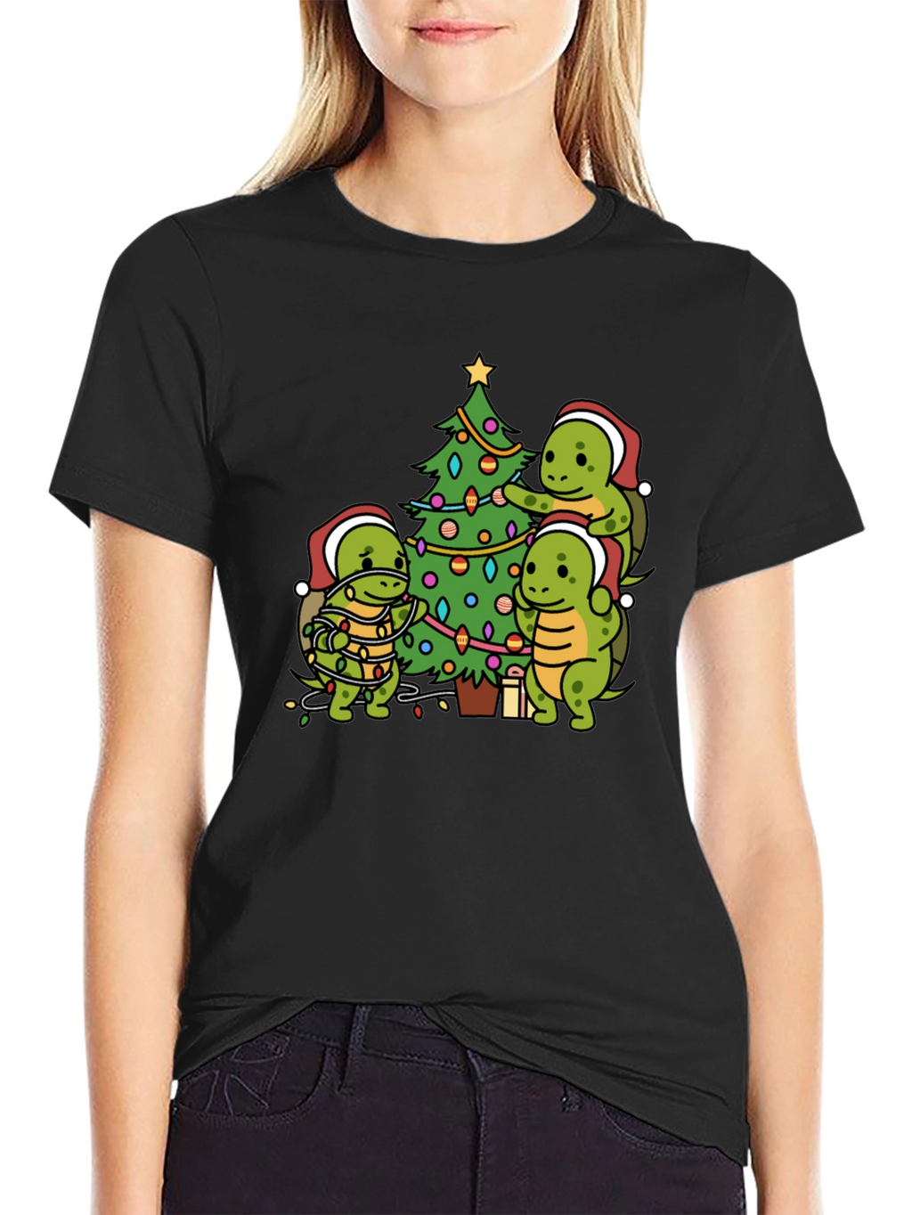 Turtle Christmas Tree T-Shirt