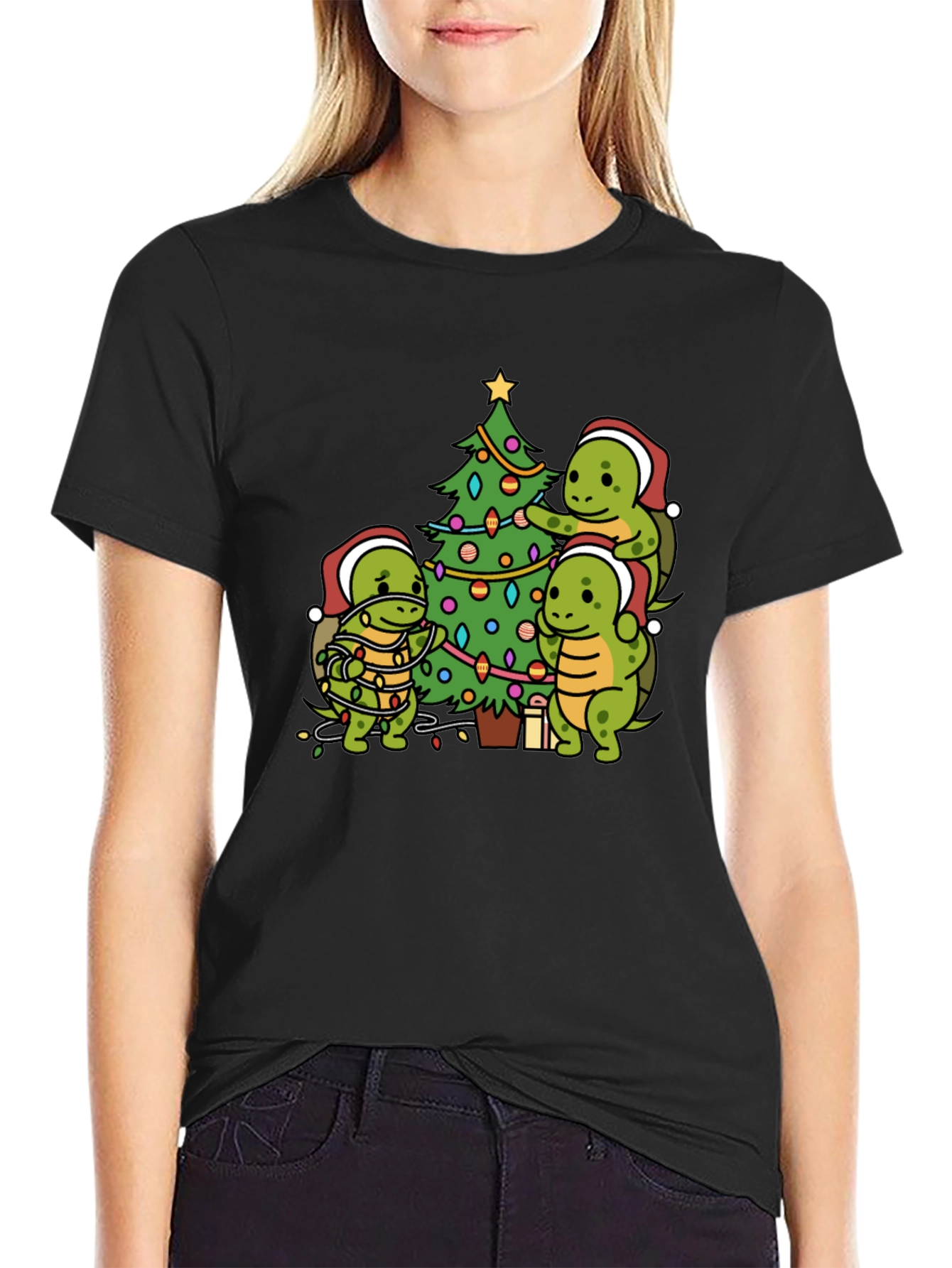 Turtle Christmas Tree T-Shirt