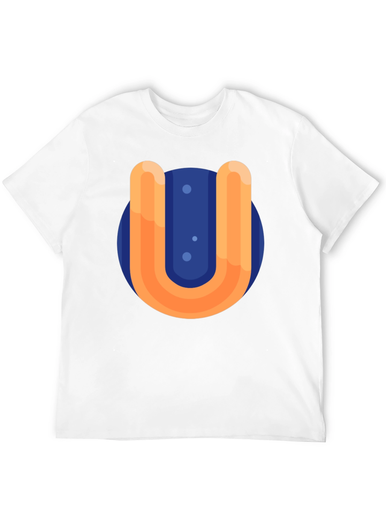 Retro U Graphic Black T-Shirt