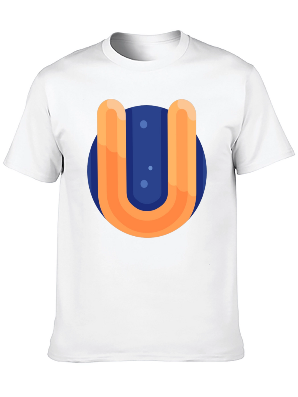 Retro U Graphic Black T-Shirt
