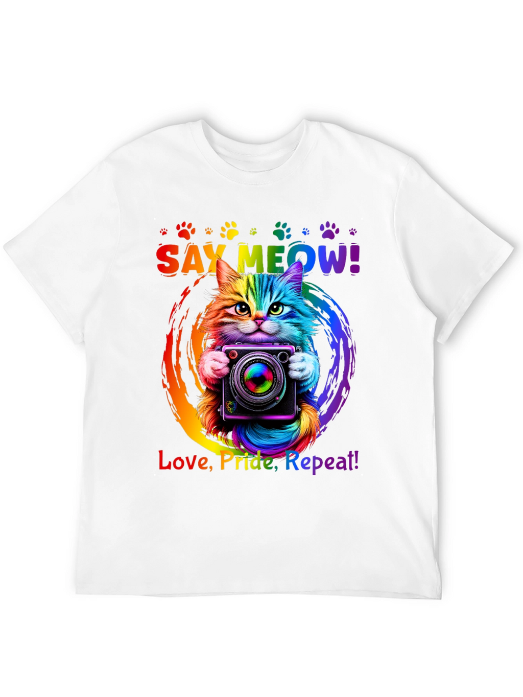 Rainbow Cat Pride T-Shirt