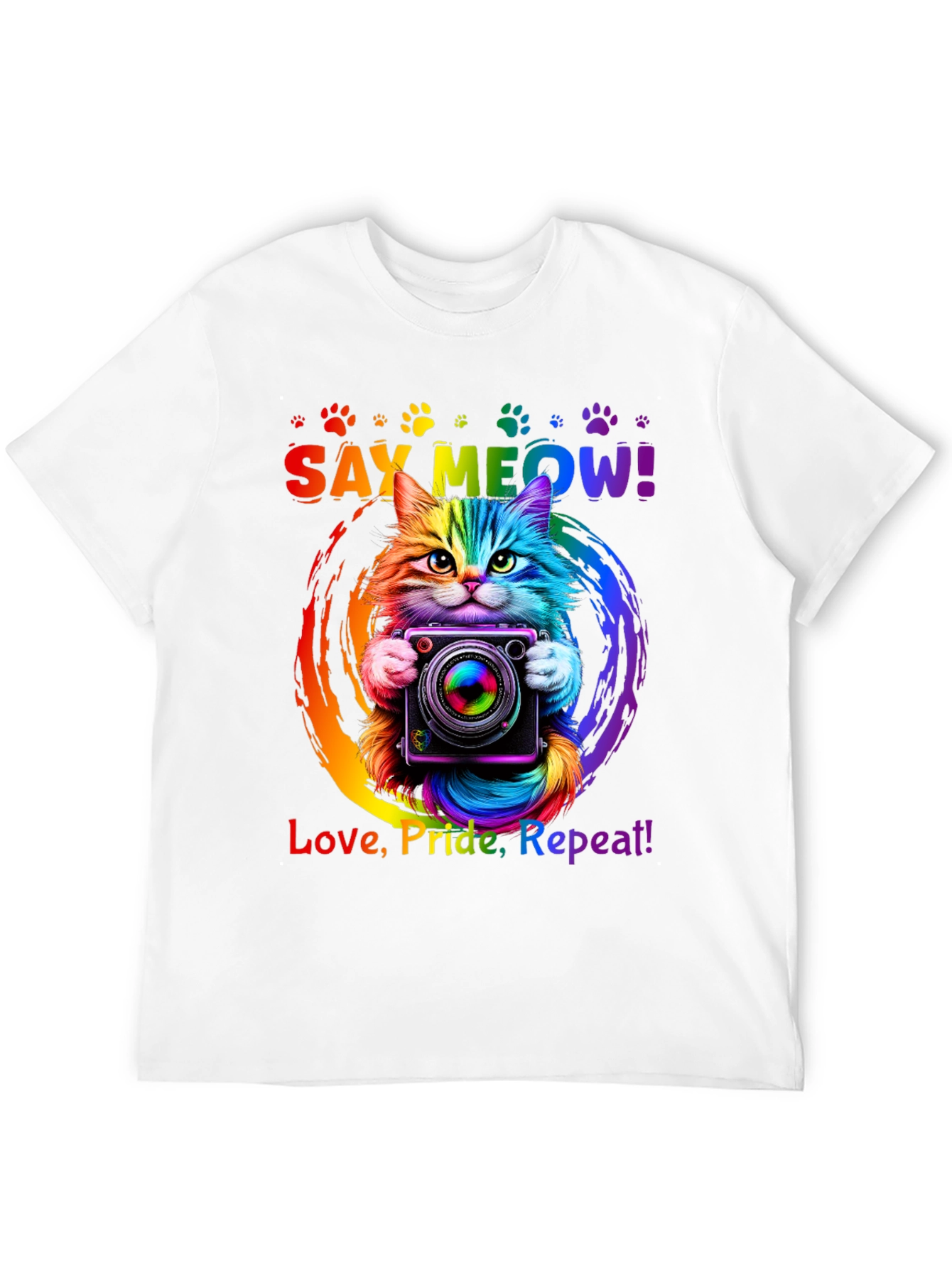 Rainbow Cat Pride T-Shirt