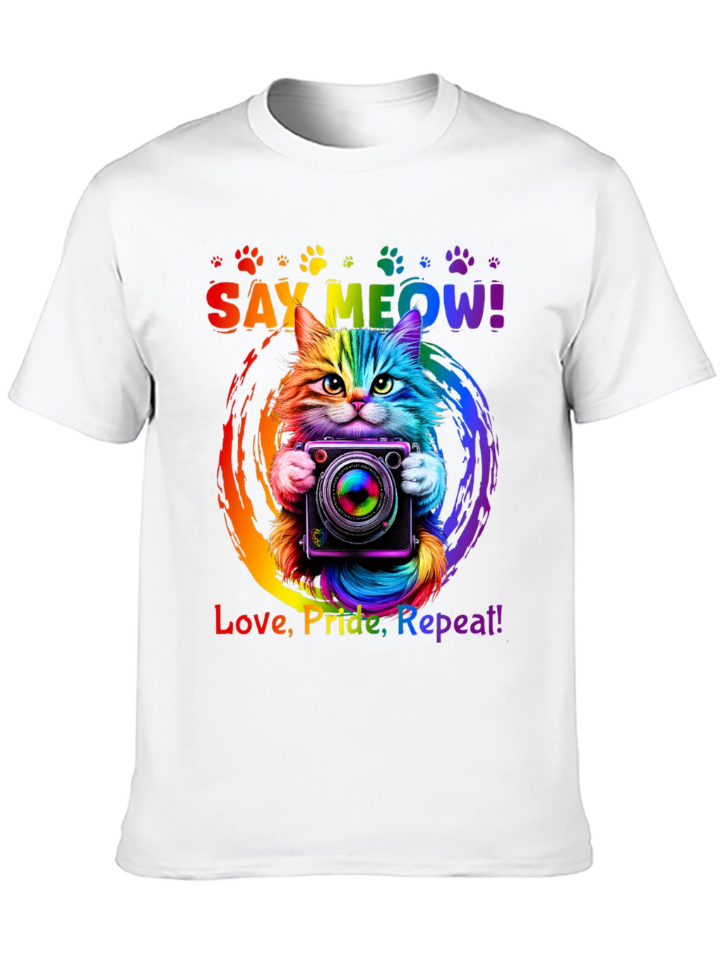 Rainbow Cat Pride T-Shirt