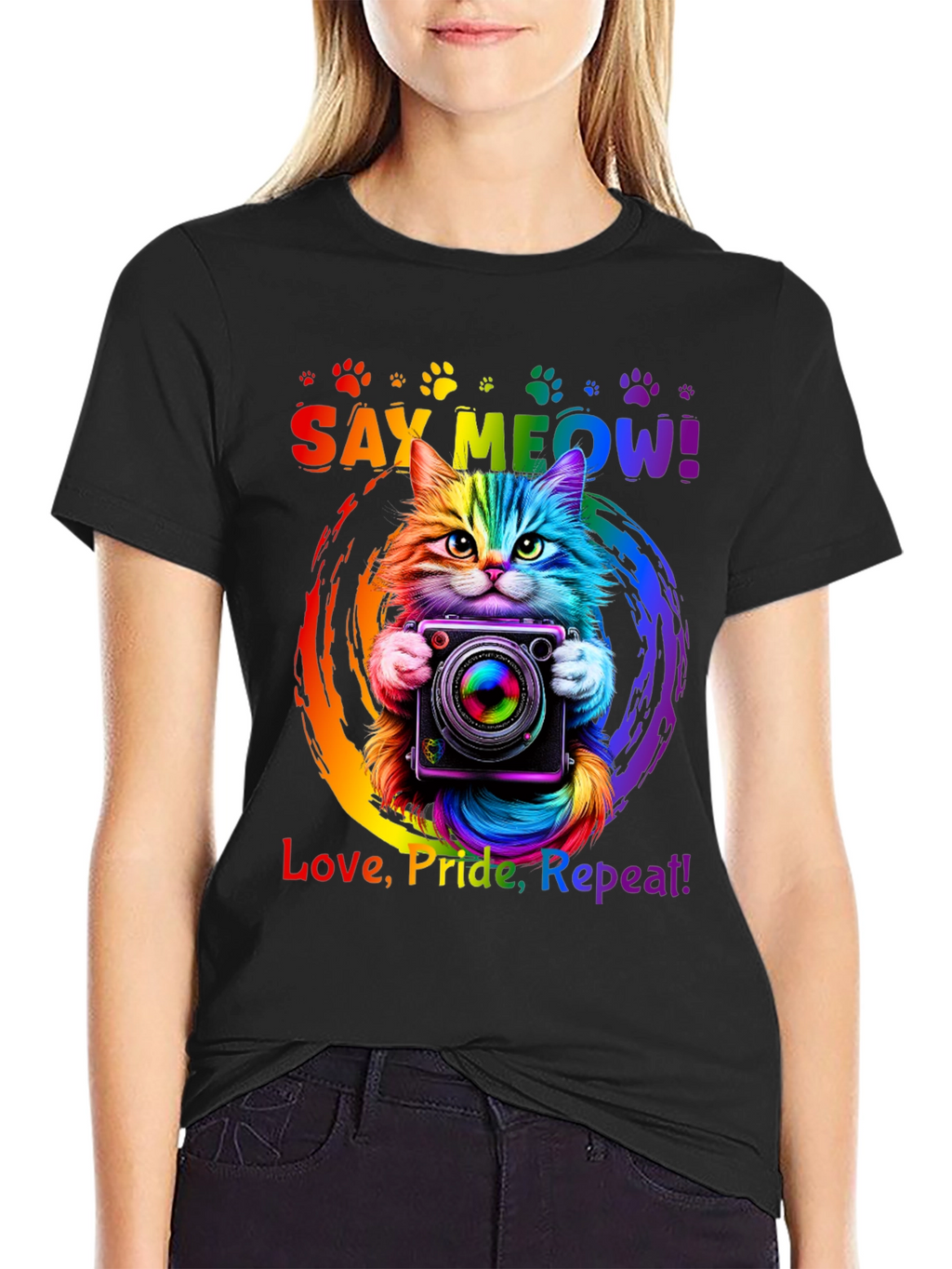 Rainbow Cat Pride T-Shirt