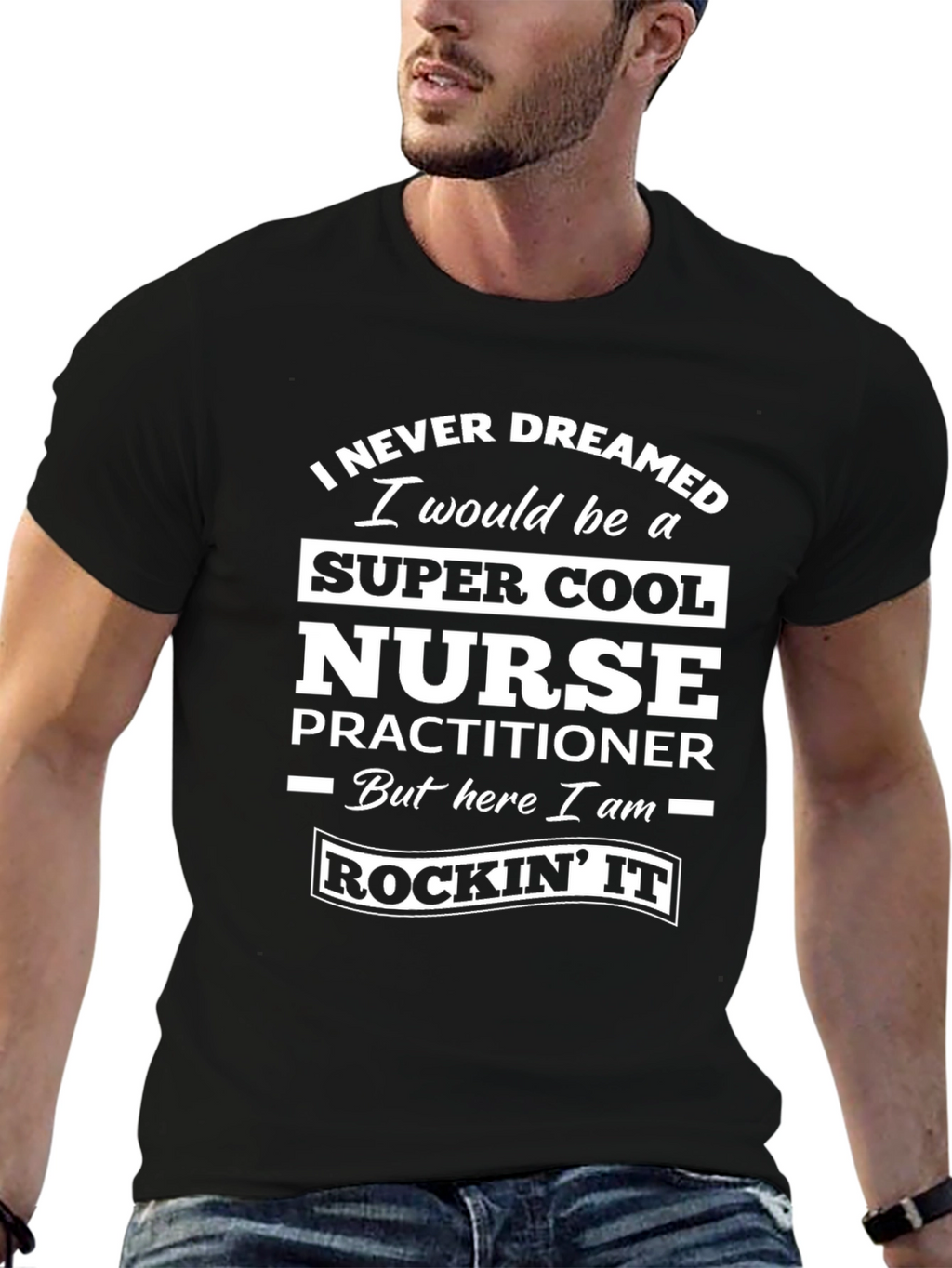 Super Cool Nurse Practitioner Black T-Shirt
