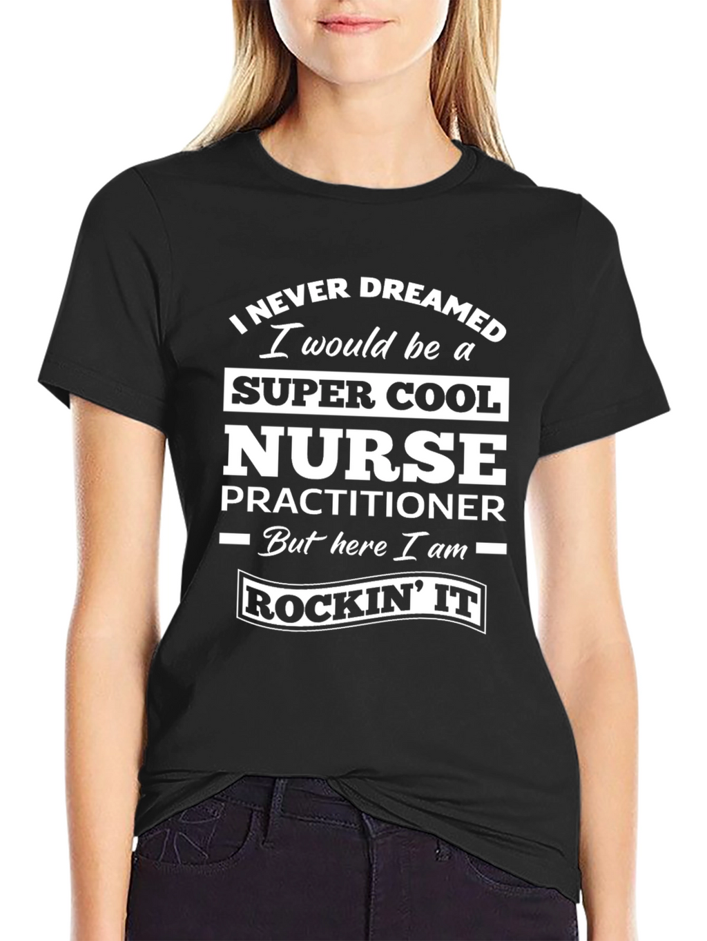 Super Cool Nurse Practitioner Black T-Shirt