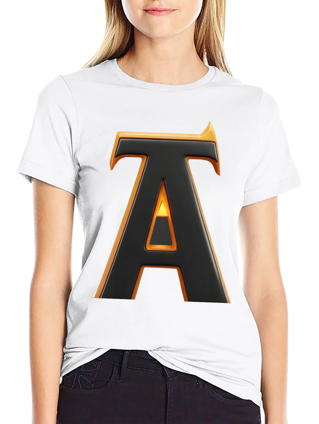 Bold Initial A Graphic Tee - Statement Style