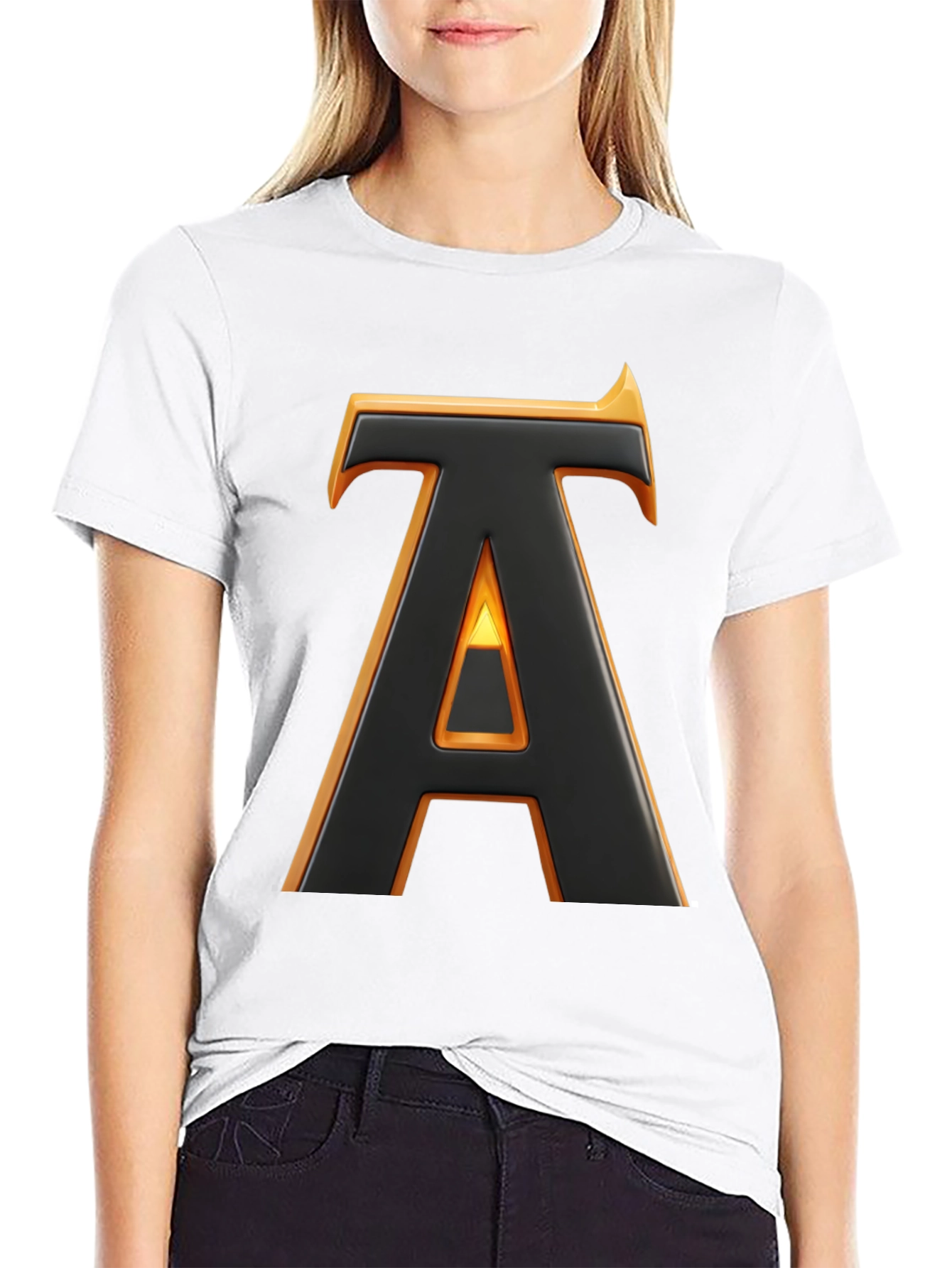 Bold Initial A Graphic Tee - Statement Style