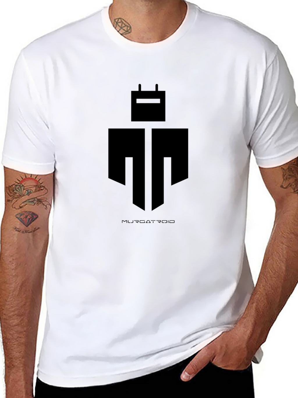 Muscatroid Robot Black T-Shirt