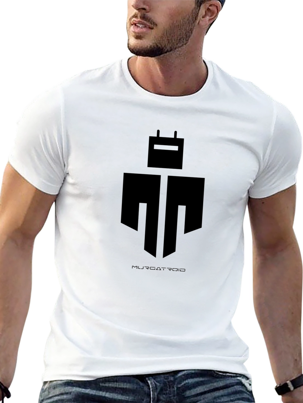 Muscatroid Robot Black T-Shirt
