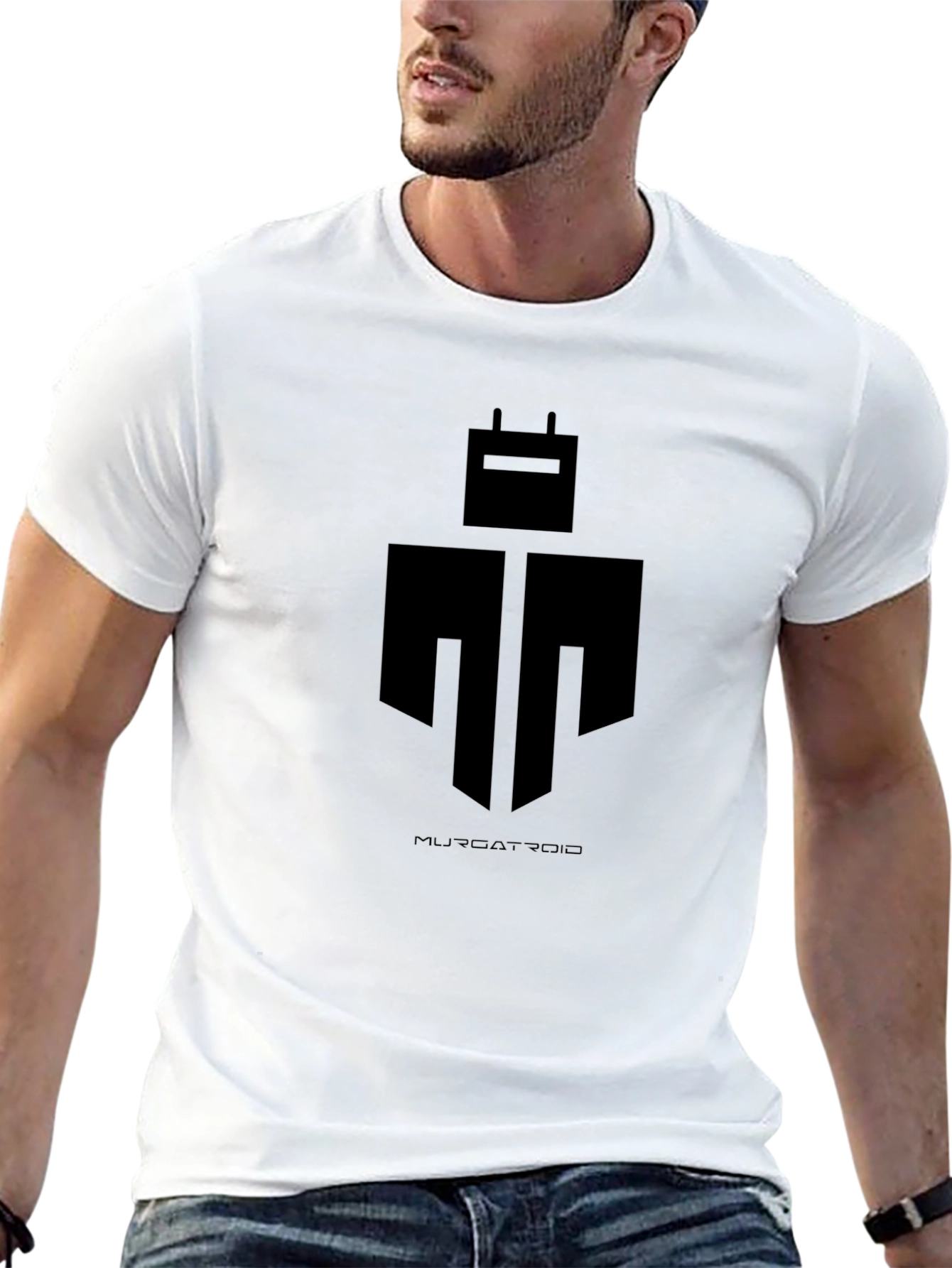 Muscatroid Robot Black T-Shirt