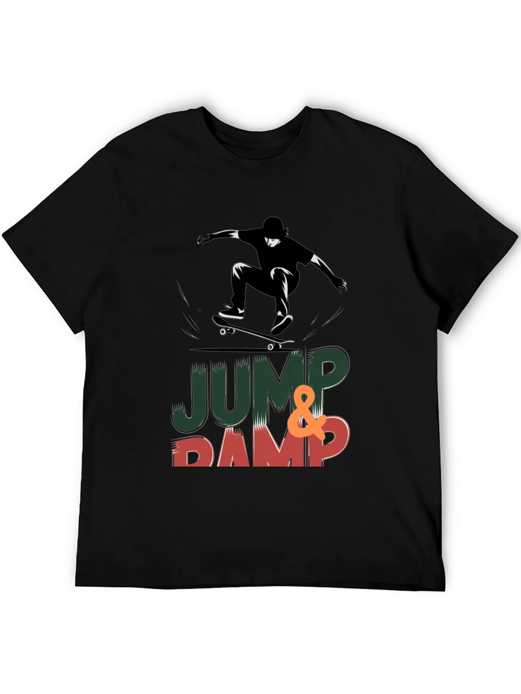 Skateboarding Graphic Print T-Shirt