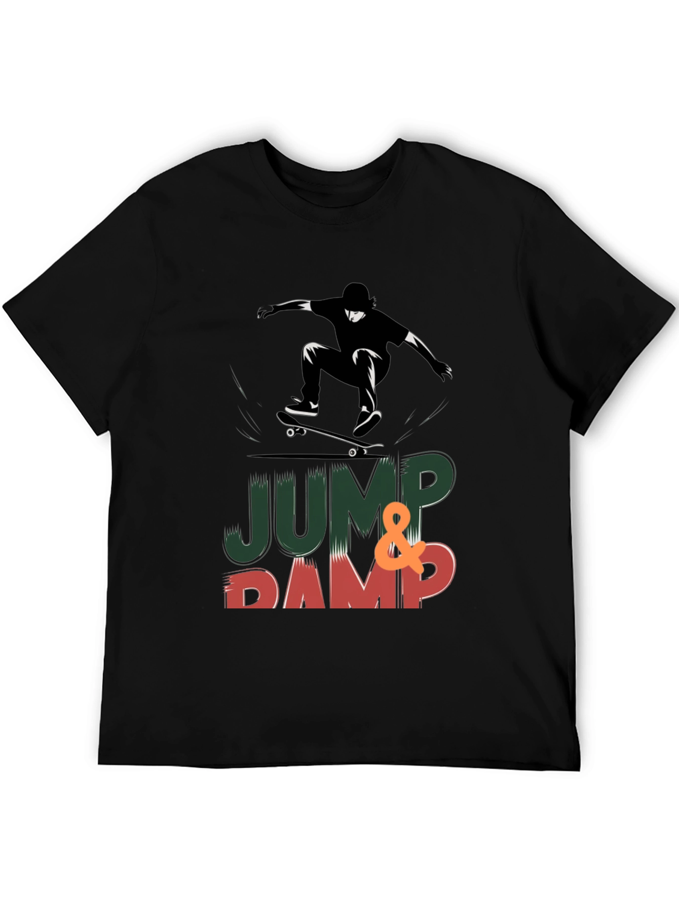 Skateboarding Graphic Print T-Shirt